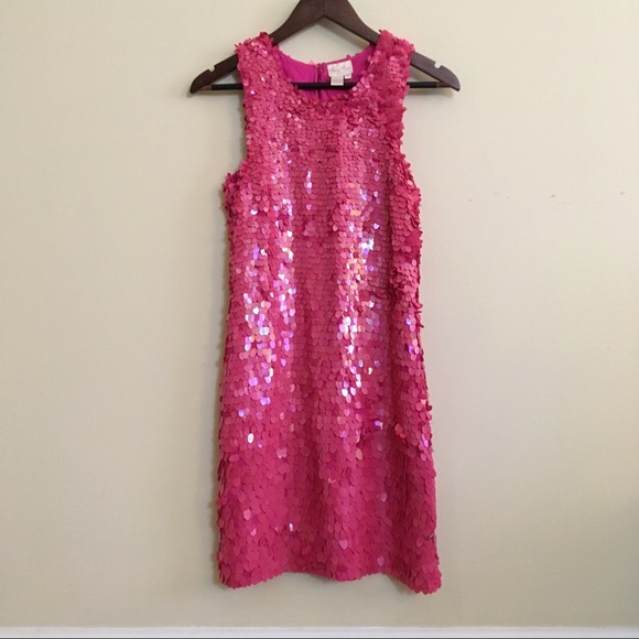 Tracy Reese Pink Sequin Dress Cocktail Sheath 2 - Picture 1 of 6
